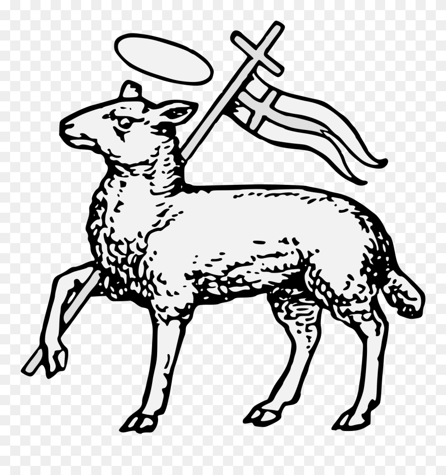 Triumphant Lamb Clipart