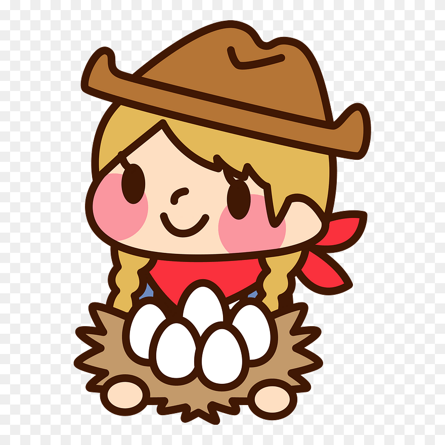 Cowgirl Eggs Clipart - Cowboy - Png Download
