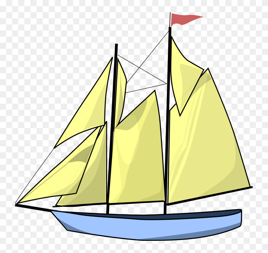 Sailboat Sailing Ship Yacht - Kensuke's Kingdom Peggy Sue Clipart