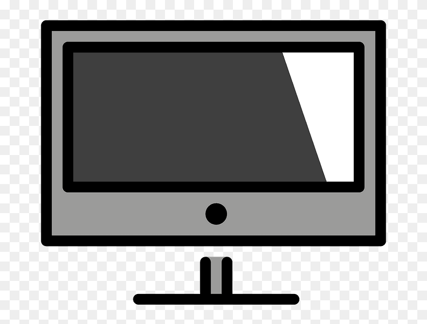Television Emoji Clipart - Led-backlit Lcd Display - Png Download