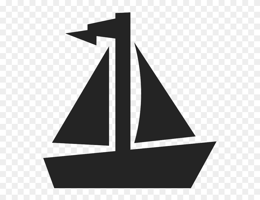 Purple Clipart Sailboat - Sail - Png Download