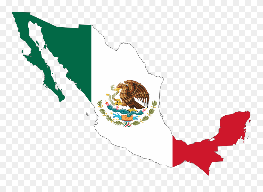 Flag Of Mexico National Flag - Mexican Flag In Country Clipart
