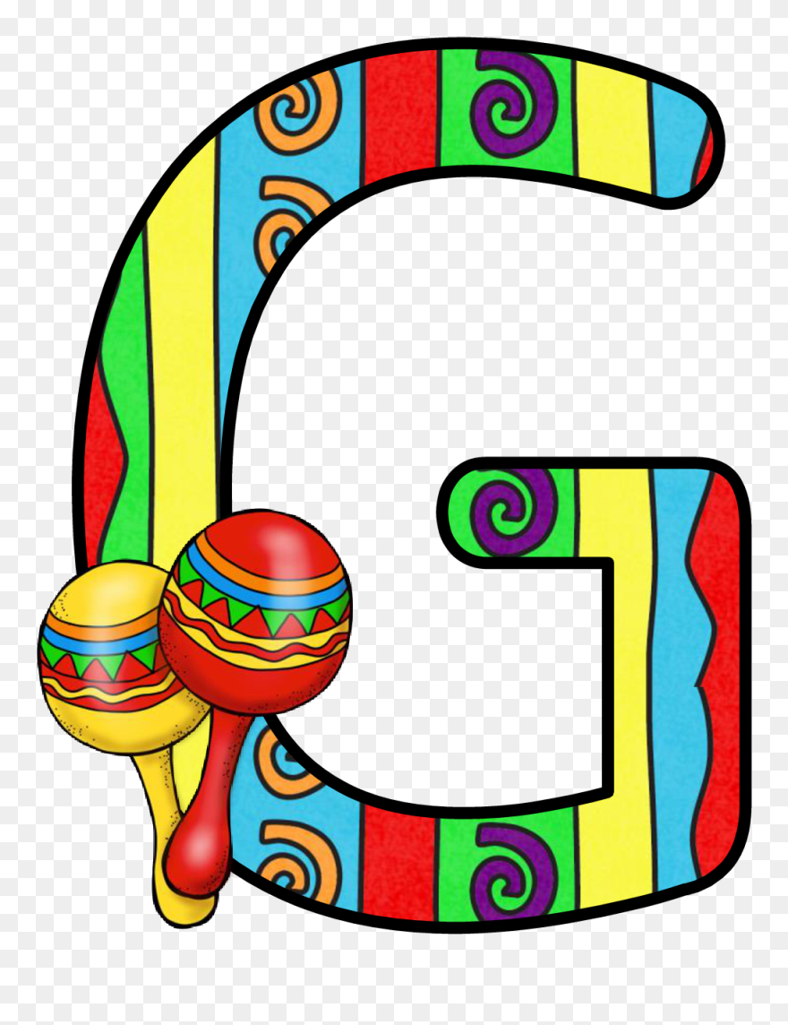 Transparent Fiesta Clip Art - Letra I Con Maracas - Png Download