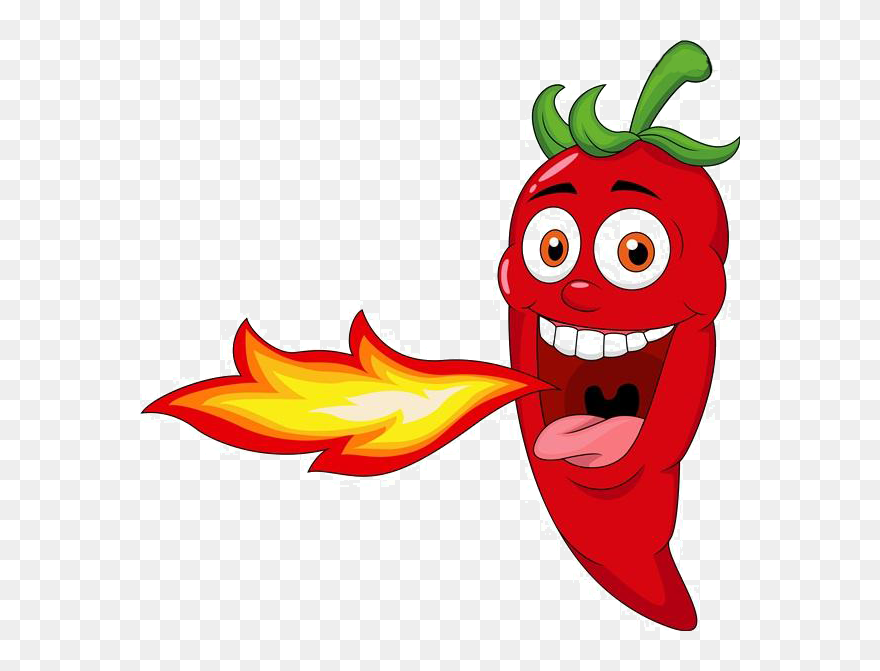 Cuisine Pepper Mexican Pungency Fire Material Chili - Cartoon Chilli Clipart - Png Download