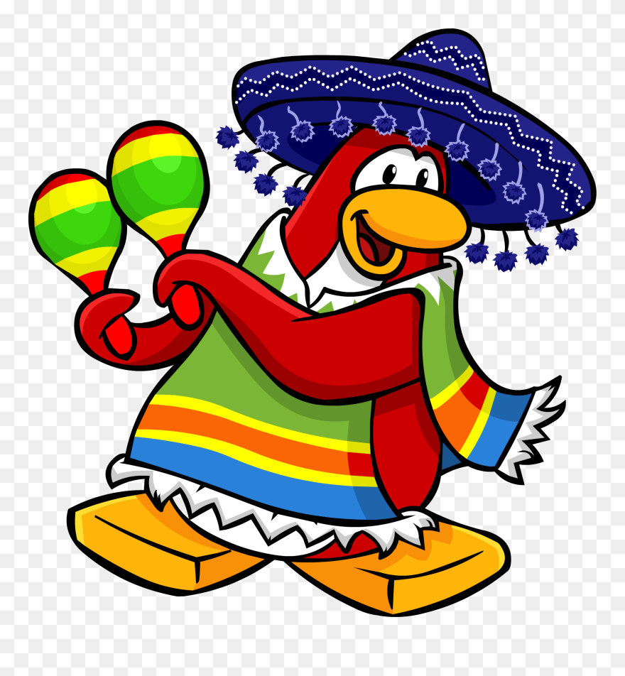 Getekende Plaatjes Mexico - Club Penguin Winter Fiesta Clipart
