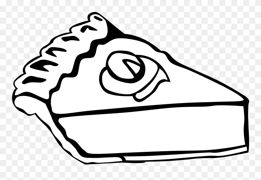 Thanksgiving Pie Coloring Page Clipart