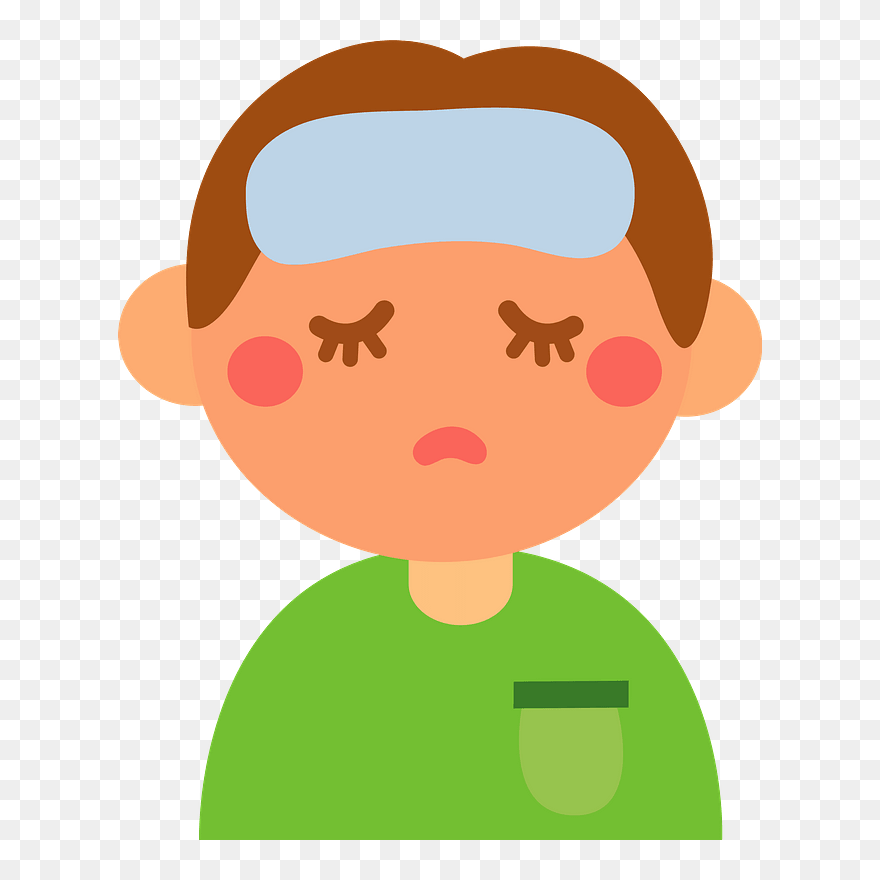 Fever Child Boy Clipart - Png Download