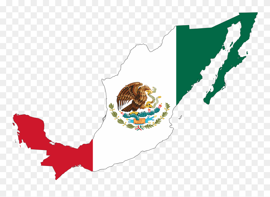 Mexican Flag Clip Art - Mexican Flag Eagle - Png Download