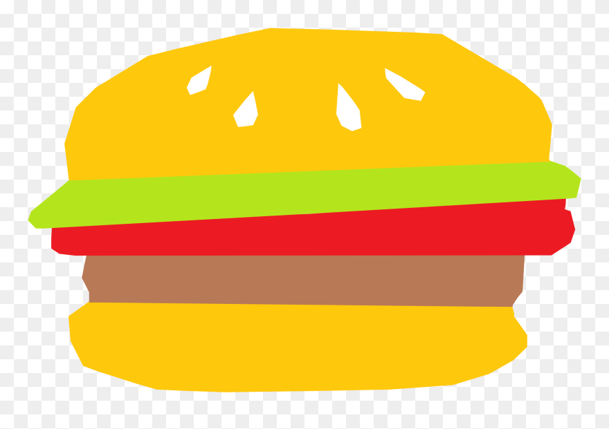 Cap,area,food - Burger Clipart - Png Download