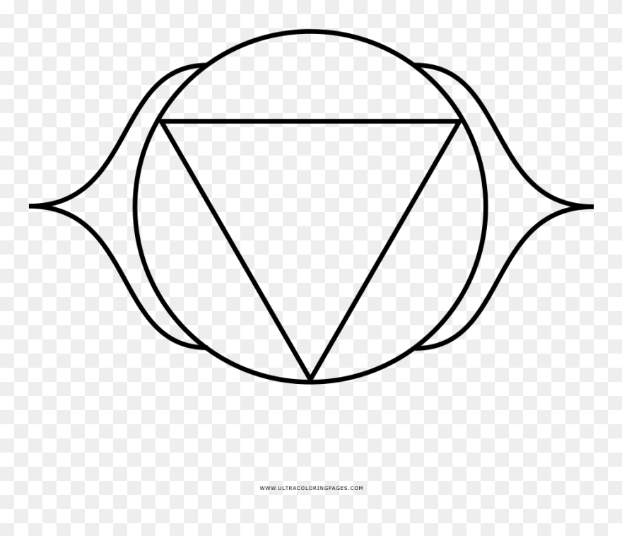 Third Eye Chakra Coloring Page - Figuras Geometricas Para Armar Clipart