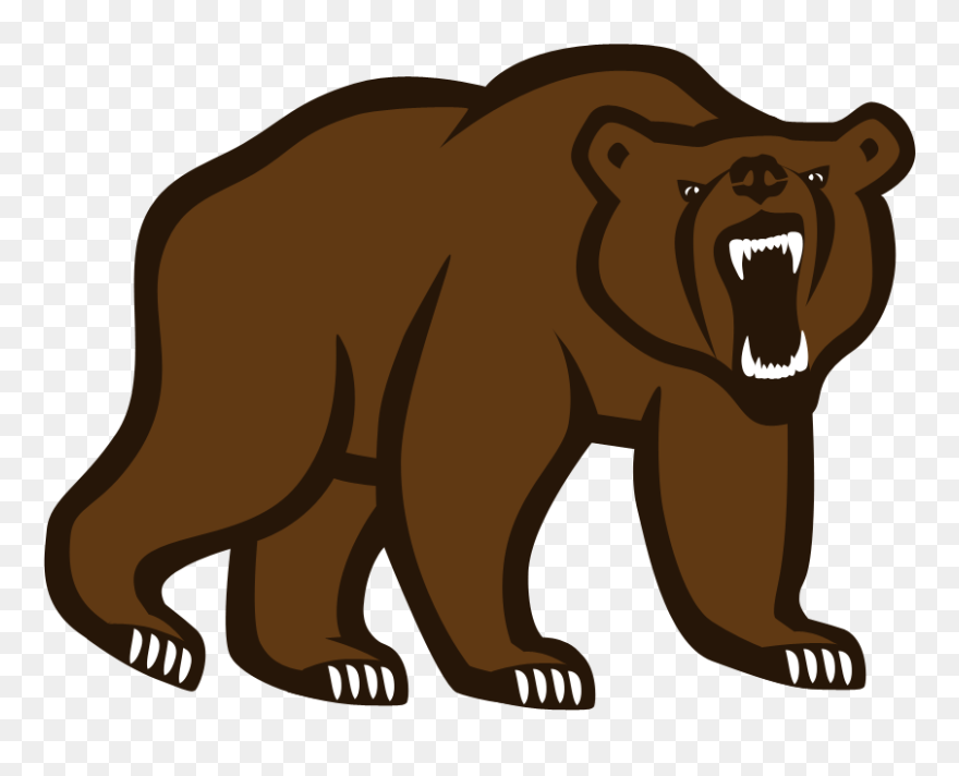 Bear Roaring Clip Art - Png Download