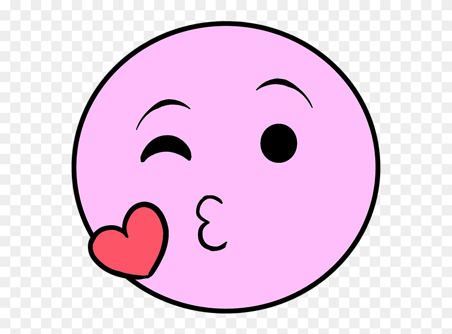 Transparent Winking Eye Clip Art - Нарисовать Смайлик - Png Download
