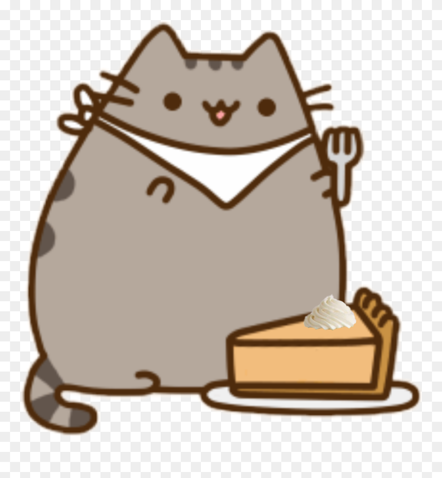 #scpumpkinpie #pumpkin #pie #pusheen #cake #cute #tumblr - Pusheen Cat Clipart