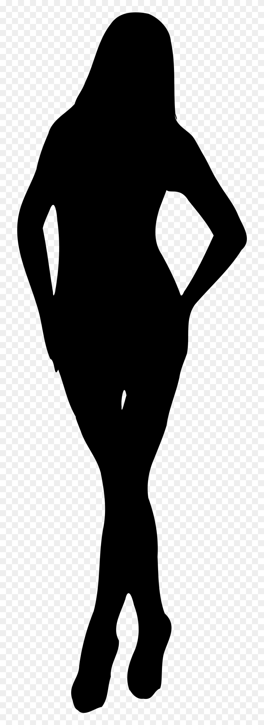 Woman Silhouette 02 Clipart By Nicubunu - Woman Silhouette Clip Art - Png Download