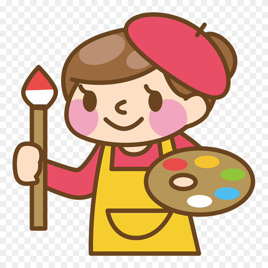 Painter Woman Clipart - Cash Register Clipart - Png Download