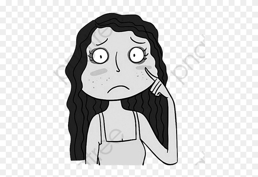 Sad Woman Png Clipart