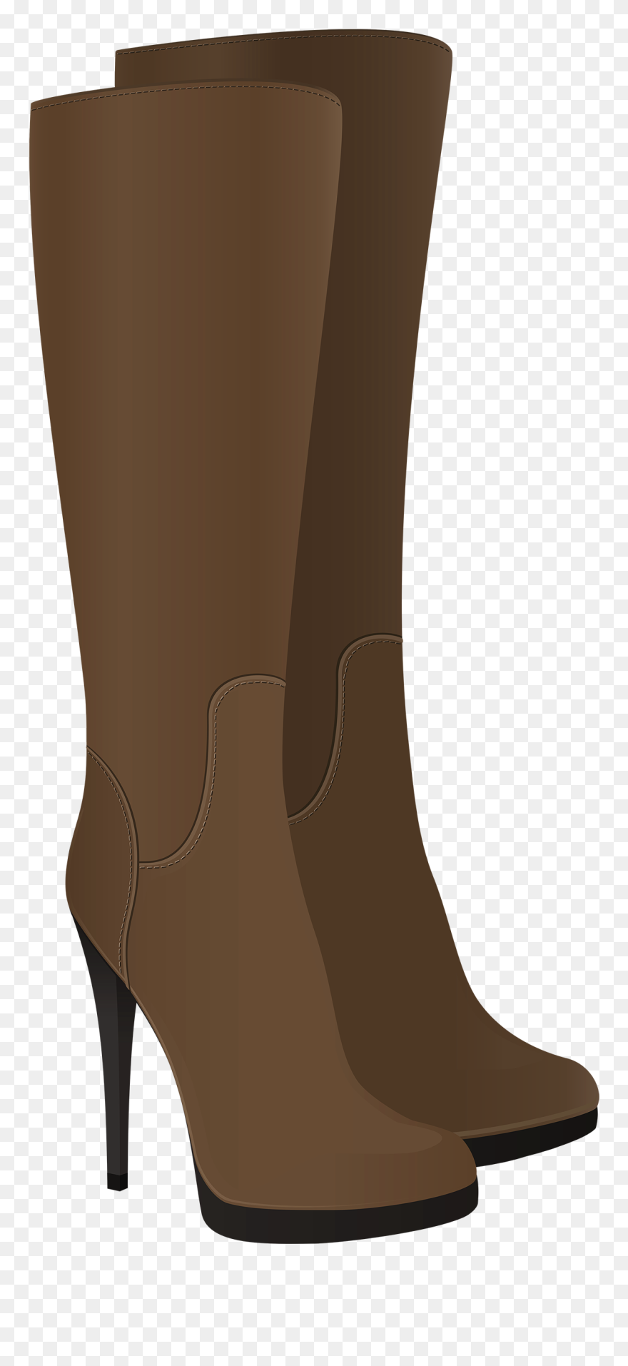 Female Brown Boots Png Clipart - Сапоги Клипарт Transparent Png