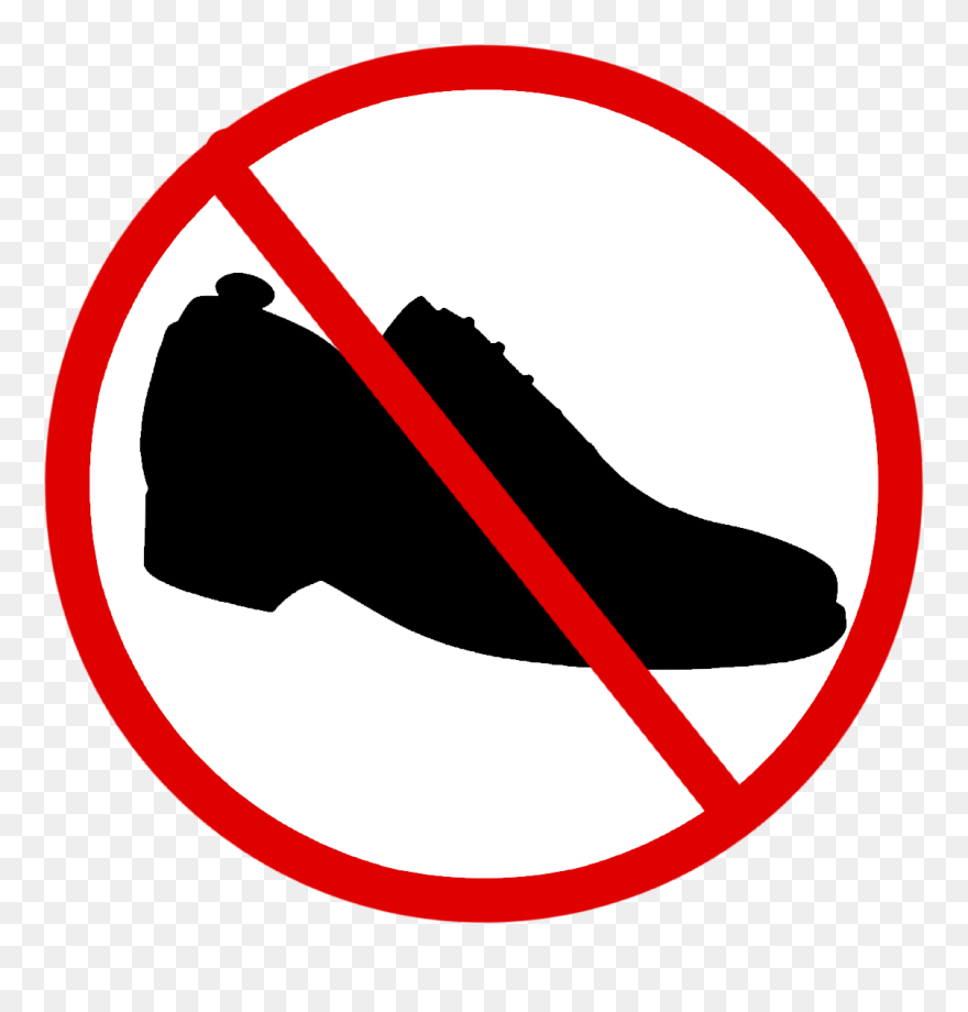 Shoes Not Allowed Png Clipart