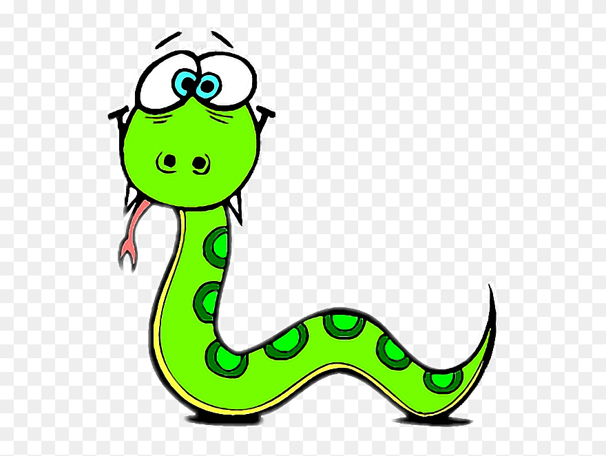 #snake #clipart #greensnake #reptile - Snake Clipart - Png Download