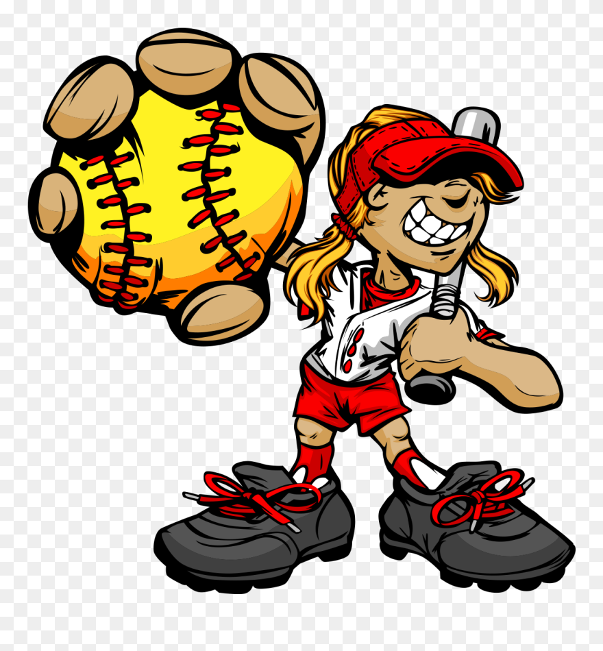 Clip Freeuse Download Fastpitch Softball Art Tennis - Coed Softball Clip Art - Png Download