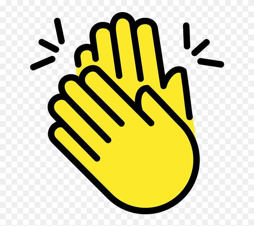 Clapping Hands Emoji Clipart - Svg Hands Clapping - Png Download