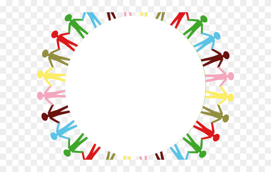 People Holding Hands Clipart - Radial Stacked Bar Chart Tableau - Png Download