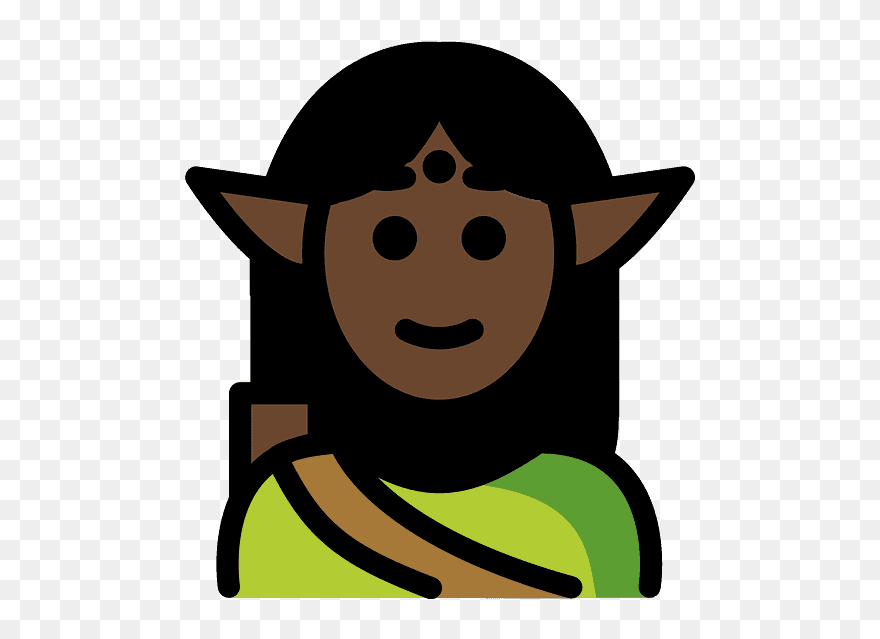 Elf Emoji Clipart - Clip Art - Png Download