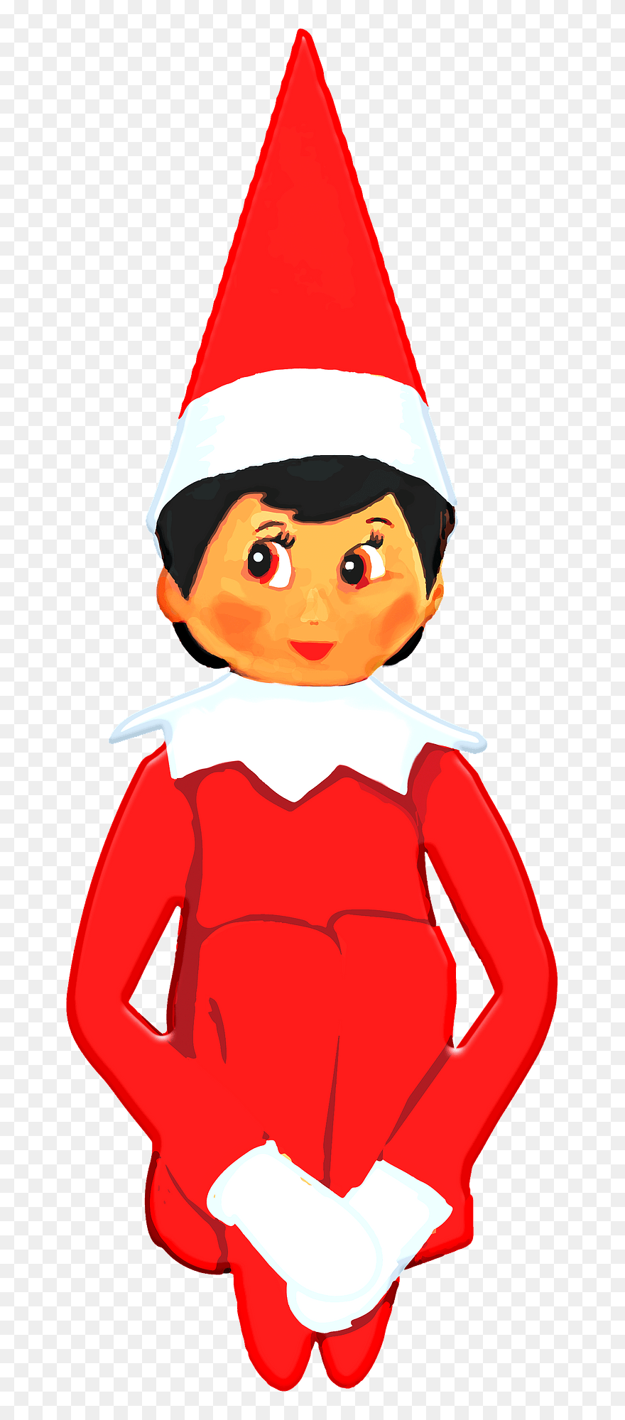 Clipart Elf On The Shelf Transparent - Png Download
