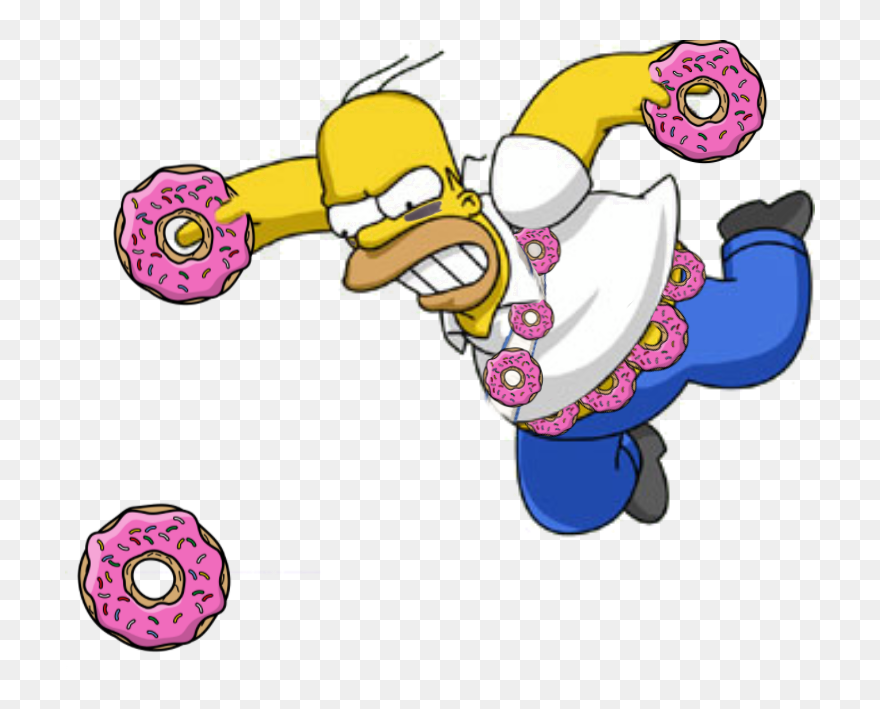 Thumb Image - Homer Simpson Donut Png Clipart