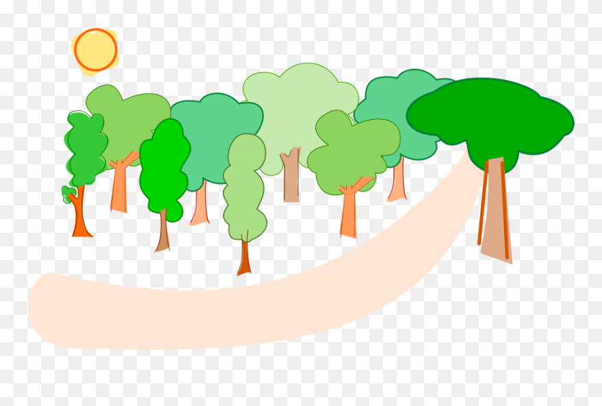 Elf In The Forest Clipart Vec - Forest Clipart - Png Download