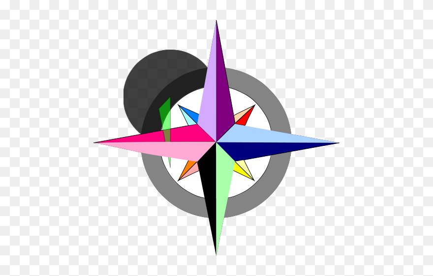 Blue And Gold Compass Svg Clip Arts - Stock.xchng - Png Download