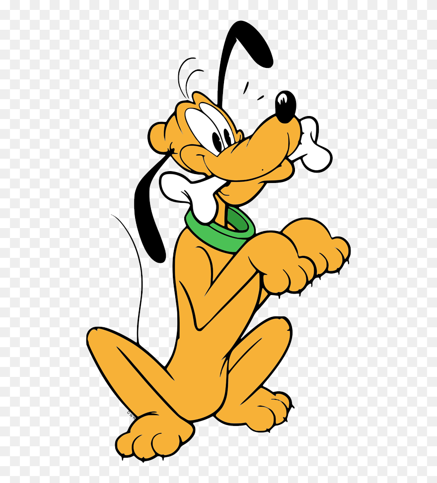 Pluto With Bone Disney Clipart