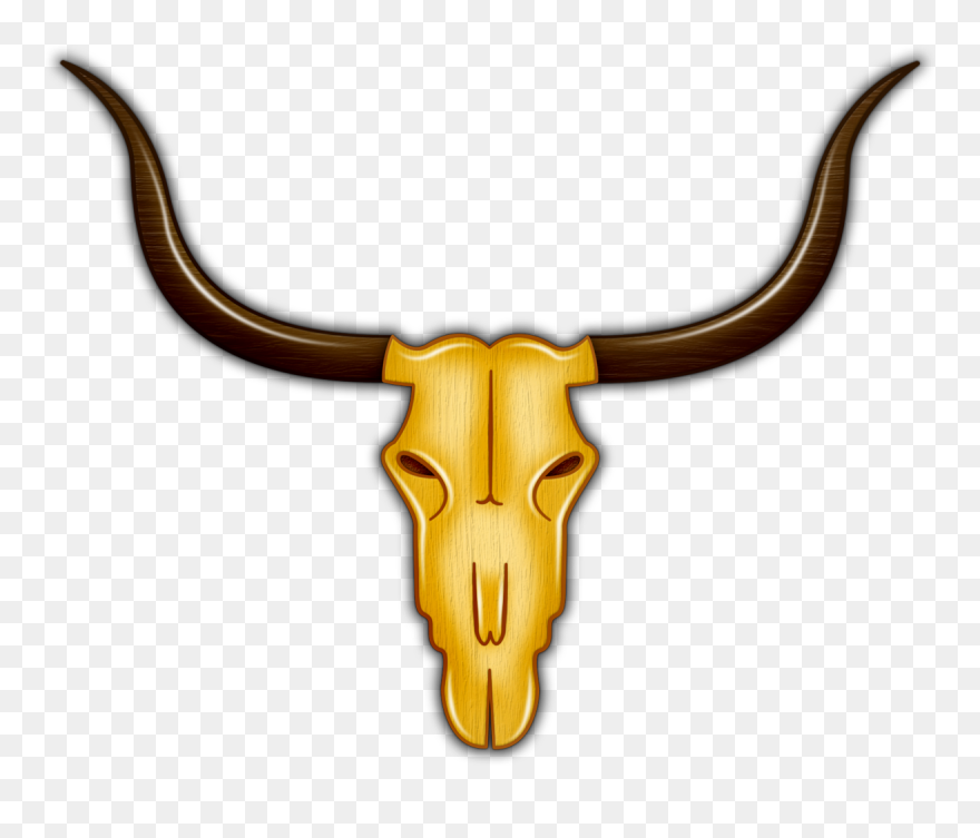 Cattle Antelope Horn Bone Clip Art - Portable Network Graphics - Png Download