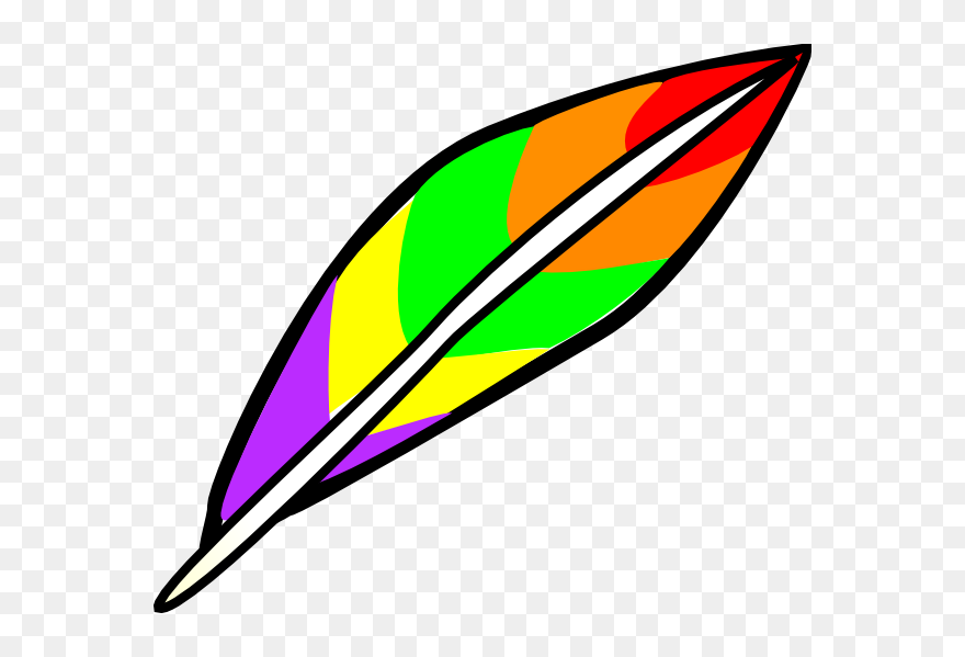 Feather Clip Art At Clker - Owl Feathers Clip Art - Png Download