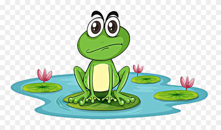 Toad Clipart Many Frog - Frog In A Pond Clip Art - Png Download