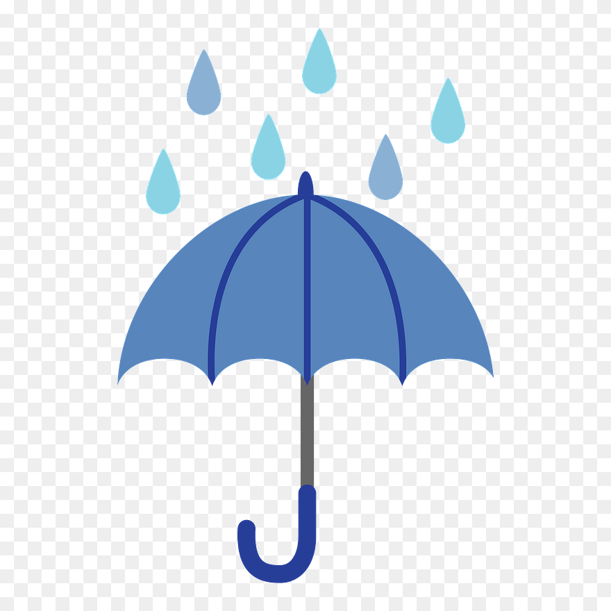 Umbrella Rain Clipart - 天気 予報 雨 イラスト - Png Download