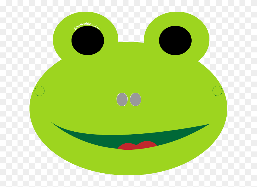 Frog Face Mask Clipart - Frog Mask - Png Download