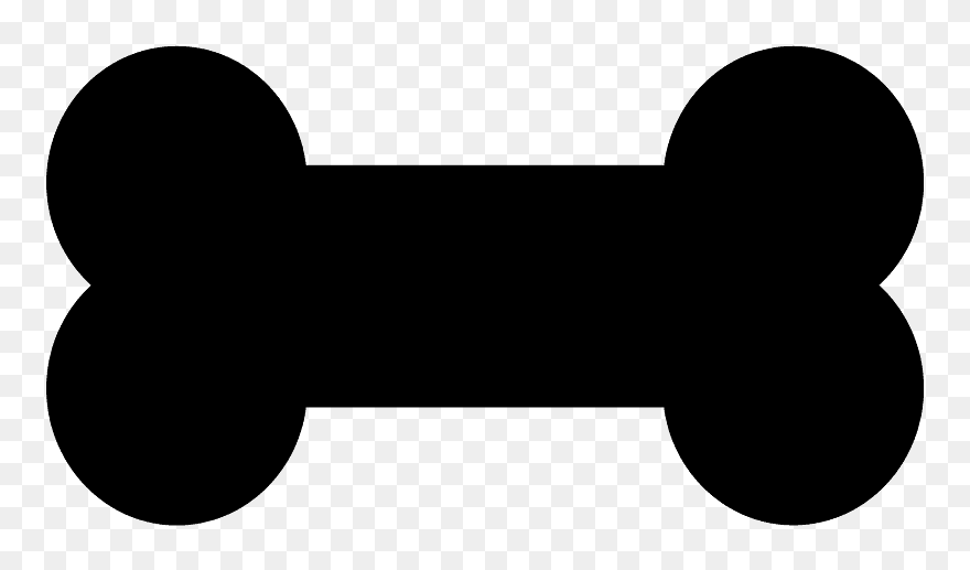 Dog Bone Silhouette Clipart