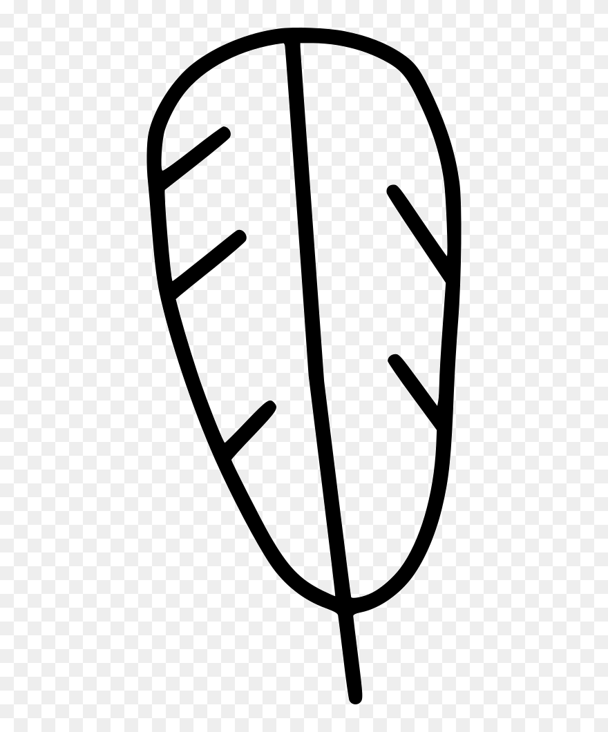 Turkey Native American Svg - Black And White Turkey Feather Clip Art - Png Download