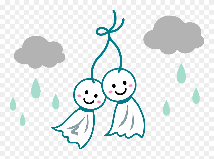 Teru Teru Bozu Rain Clipart - Png Download