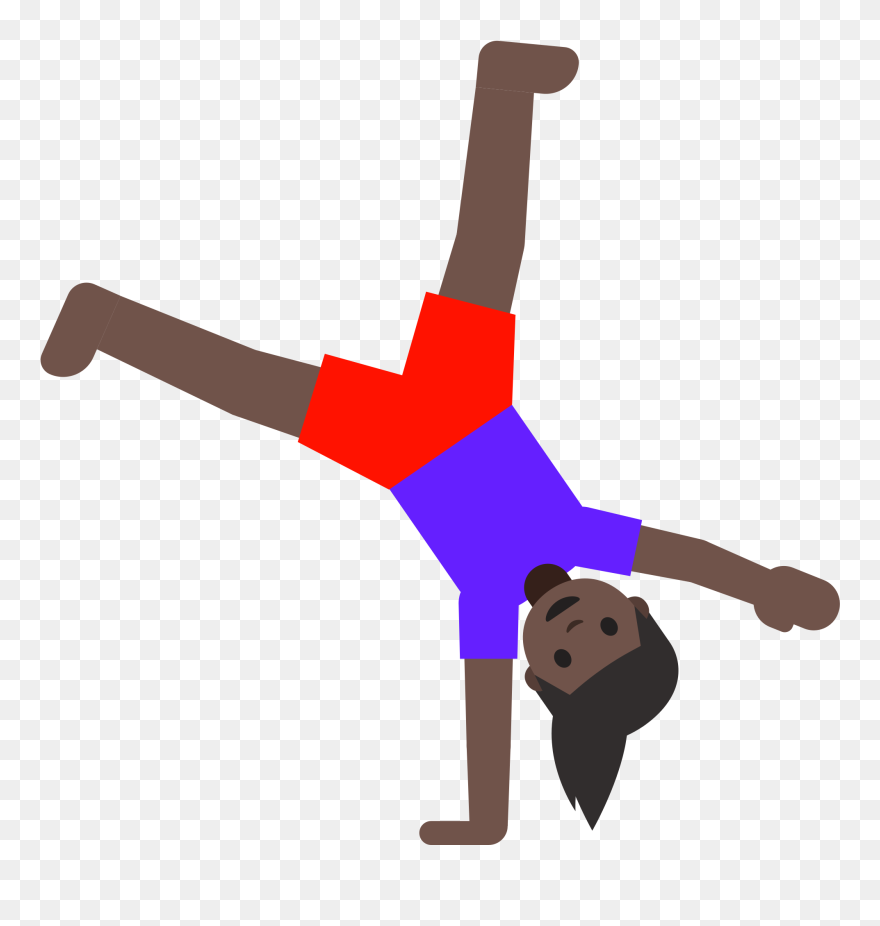 Transparent Flip Clipart - Do A Cartwheel Clip Art - Png Download