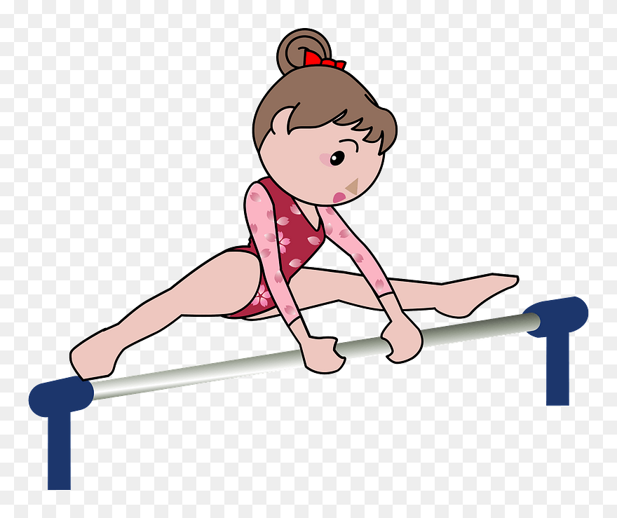 Uneven Bars Artistic Gymnastics Clipart - Artistic Gymnastics - Png Download