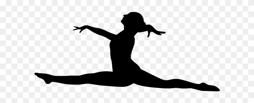 Artistic Gymnastics Silhouette Dance Sport - Transparent Background Gymnast Silhouette Clipart