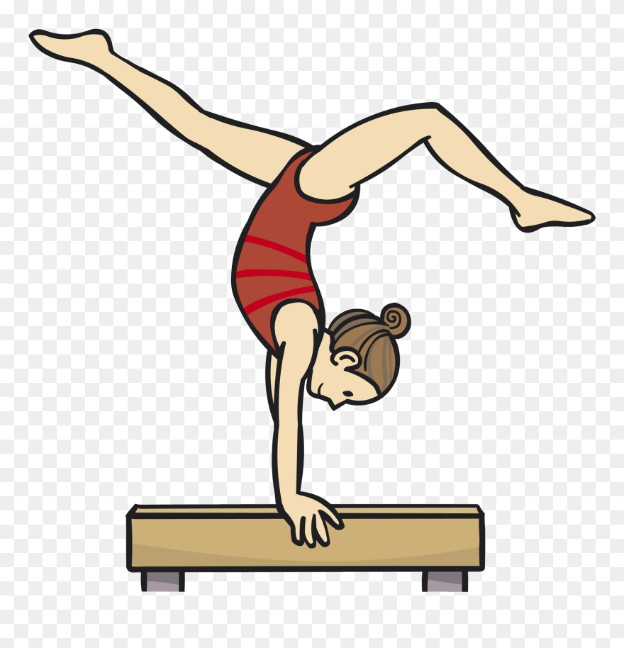 Balance Beam Png - Balance Beam Gymnastics Clip Art Transparent Png