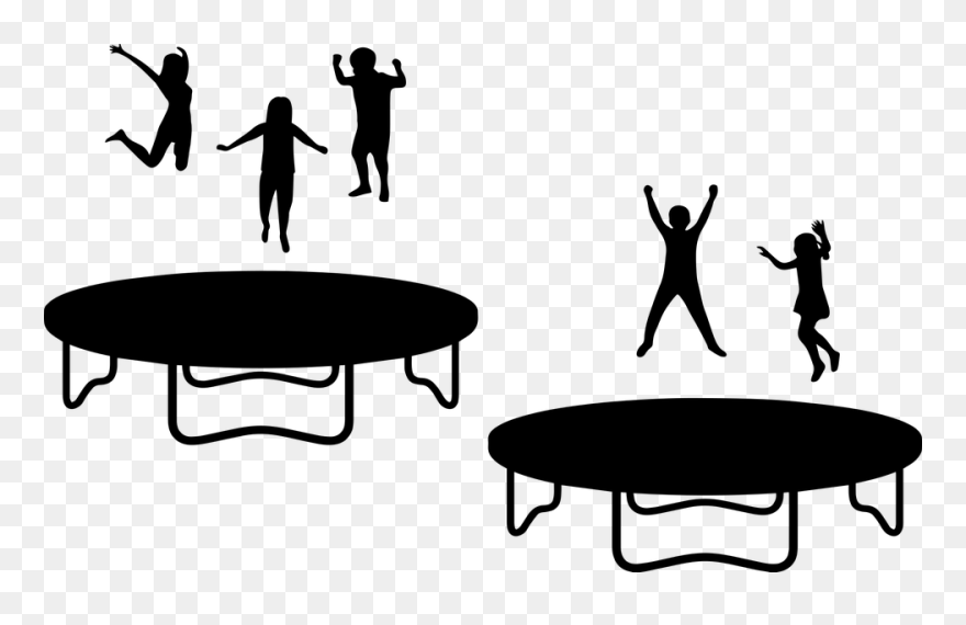 Jumping Trampoline Transparent Background Clipart