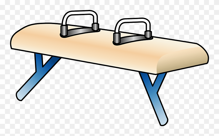 Pommel Horse Gymnastics Clipart - 器械 体操 道具 イラスト - Png Download
