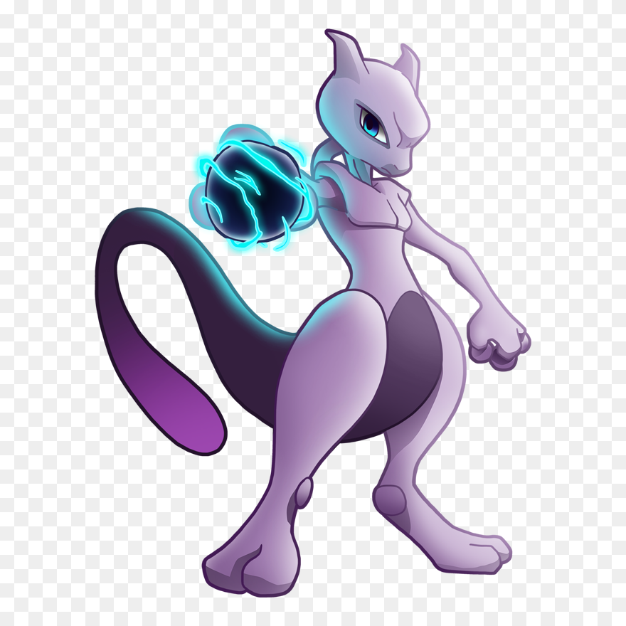Pokemon Clipart Mewtwo, Pokemon Mewtwo Transparent - Pokemon Mewtwo Png
