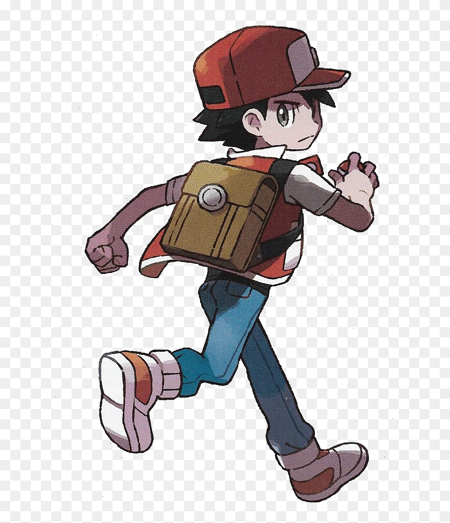 Pokemon Trainer Red Let's Go Clipart