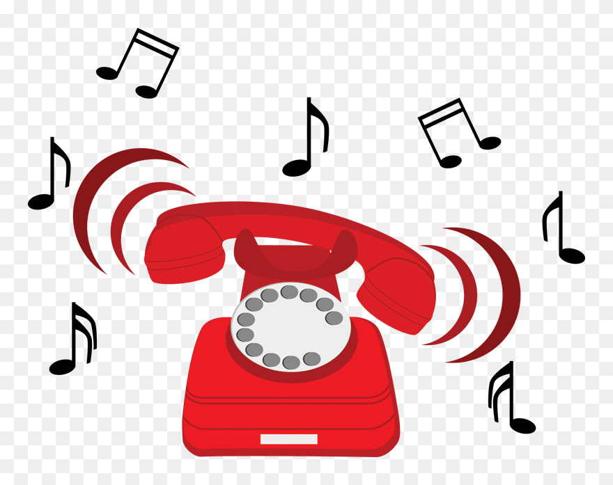 Telephone Ring Transparent & Png Clipart Free Download - Ringing Telephone Clipart Png