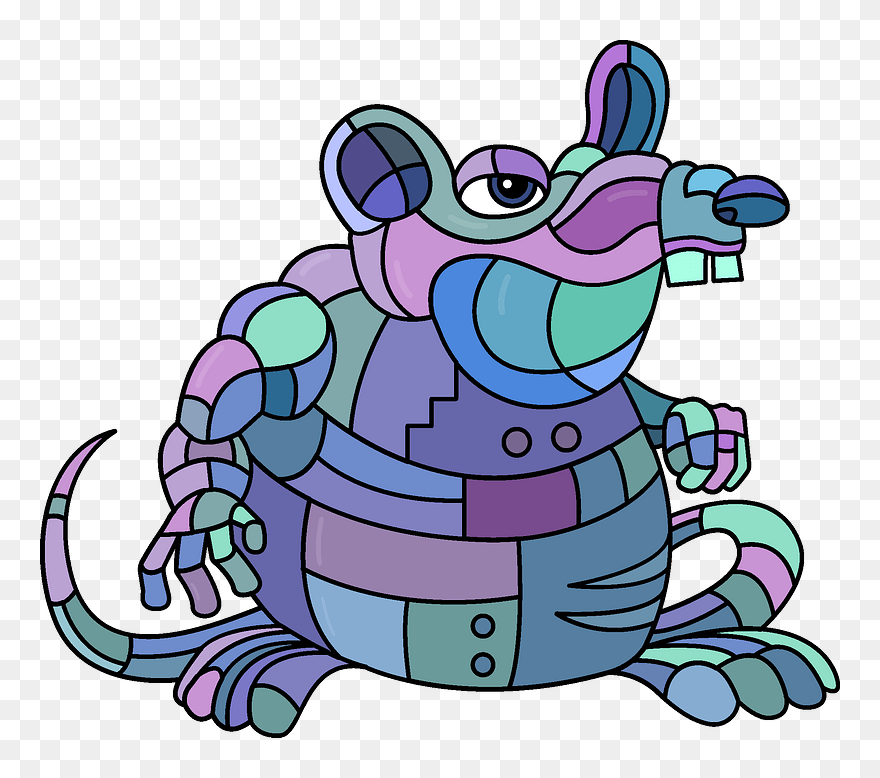 Steampunk Rat Clipart - Cartoon - Png Download